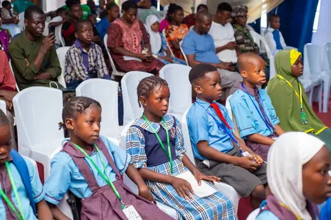 Participants eagerly awaiting their turn