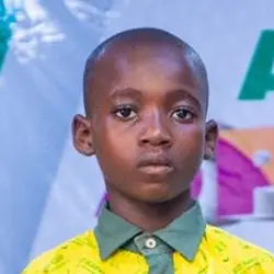 Luqman Abdulsalam, second-place finalist, on stage at the Akinyele Spelling Challenge 2026
